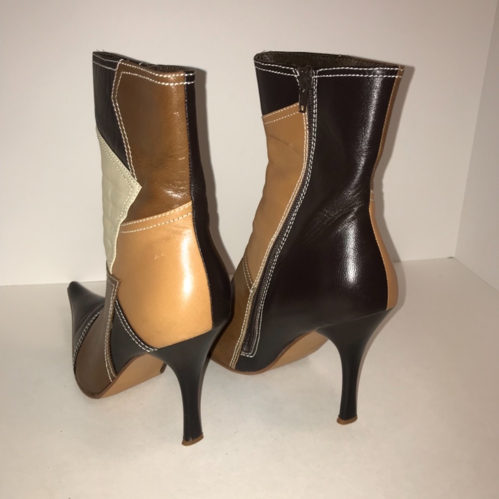 N.Y.L.A Element Color Block Retro Heeled Bootie - image 3
